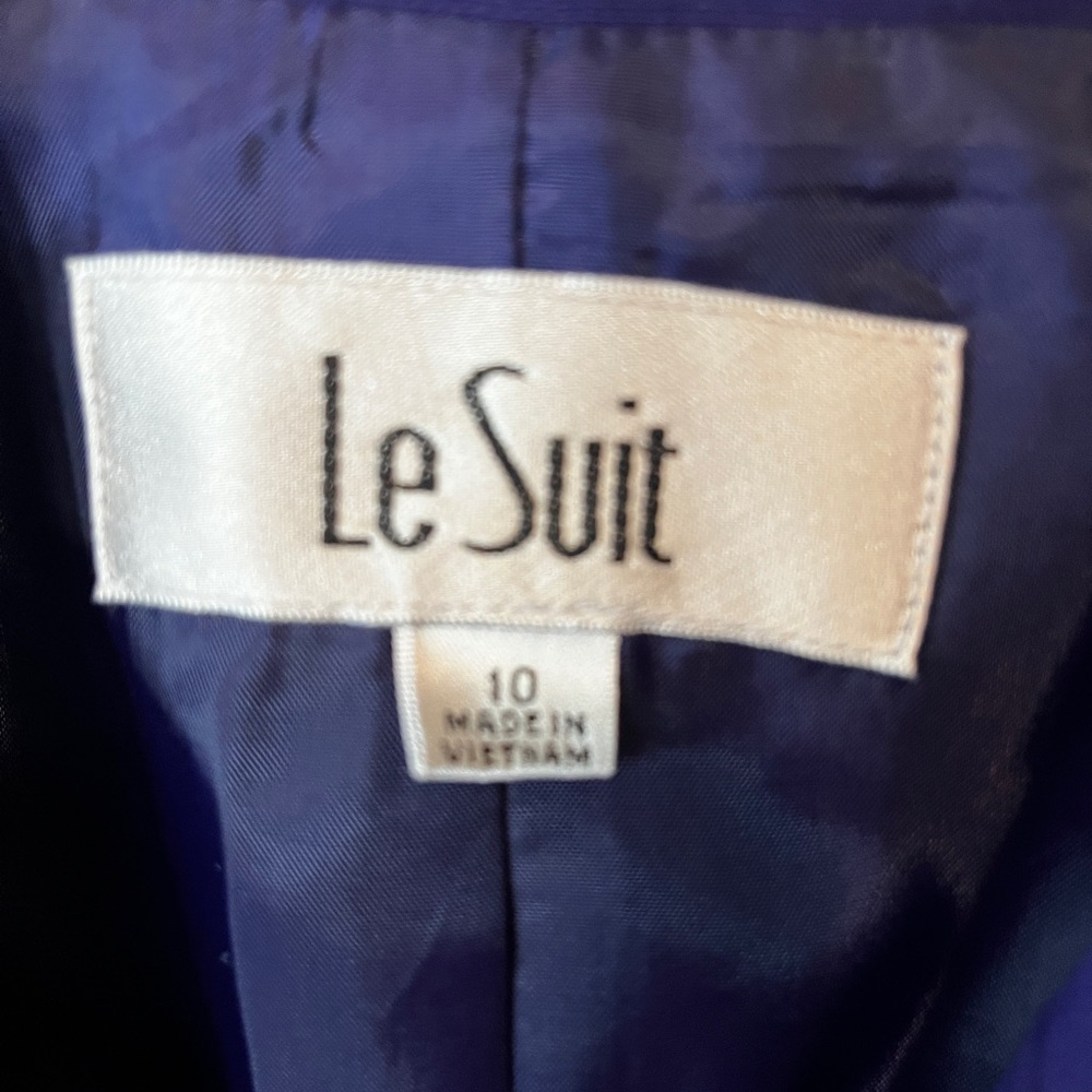 Le Suit Purple Suit Jacket Blazer Women’s Size:10 - Picture 2 of 6